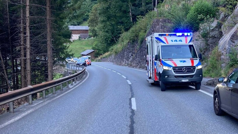 Rettungseinsatz: Der verunfallte Velofahrer wurde ins Kantonsspital Graubünden geflogen.  