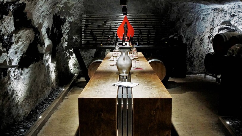 Angebot Stein und Wein: Im Bergwerk Gonzen gibt es nicht nur Eisen sondern auch Wein.
