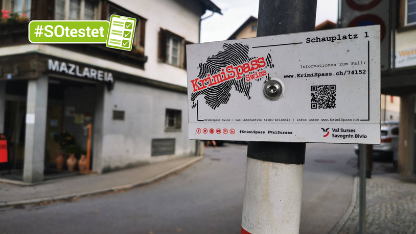 Rätselspass im Bergdorf: In Savognin bietet «Krimispass Swiss» und die Tourismus Savognin Bivio Albula AG eine besondere Schnitzeljagd durchs Dorf an. 