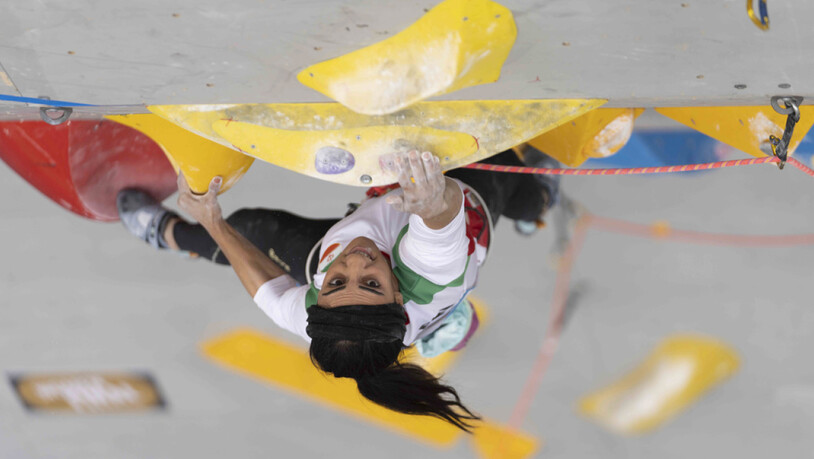 Kletterte ohne Kopftuchm: Die Iranerin Elnas Rekabi. Nun ist ihr Schicksal ungewiss.