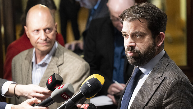 FDP-Fraktionschef Damien Cottier nach den Anhörungen der beiden SVP-Kandidaten.