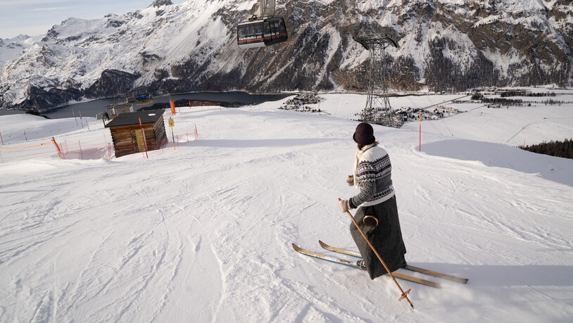 Nostalgisch: Am Wochenende wurde im Sils im Engadin an die Anfänge des Skisports gedacht. 