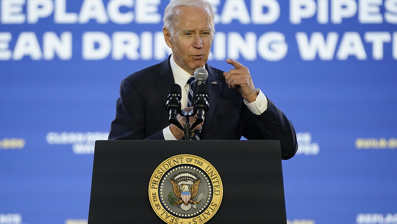 US-Präsident Joe Biden spricht bei einer Veranstaltung. Foto: Patrick Semansky/AP/dpa