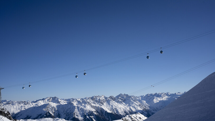 Strahlende Aussichten: Eine Bergsicht von Davos.