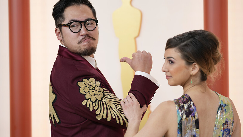 Daniel Kwan und Kirsten Lepore kommen zur Oscar-Verleihung. Foto: Ashley Landis/Invision/AP/dpa