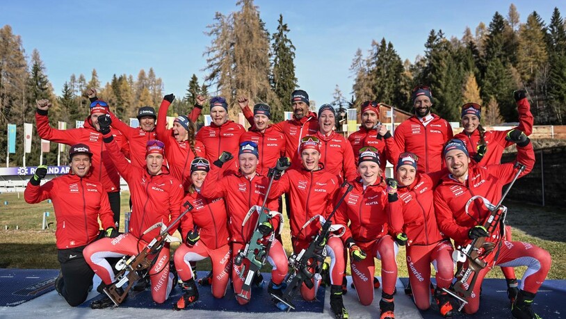 Vor den letzten Rennen: Die Biathletinnen und Biathleten bestreiten am Wochenende in Goms die Schweizer Meisterschaften.