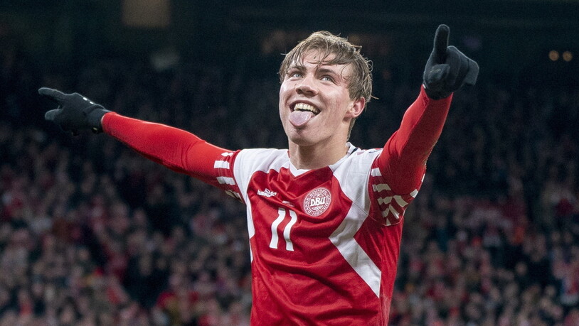 Rasmus Höjlund schoss Dänemark im Alleingang zum Sieg