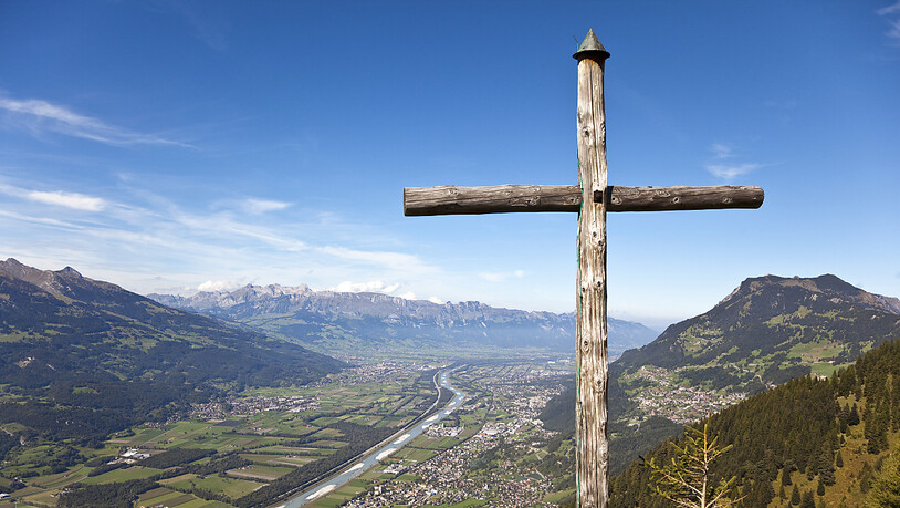 Blick von der Siedlung Tuass oberhalb Triesen im Fürstentum Liechtenstein. (Archivbild)