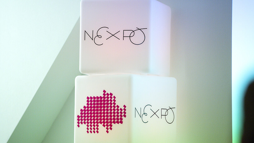Die Nexpo (im Bild Würfel mit dem Logo) soll landesweit stattfinden und Stadt und Land miteinander verbinden. (Archivbild)