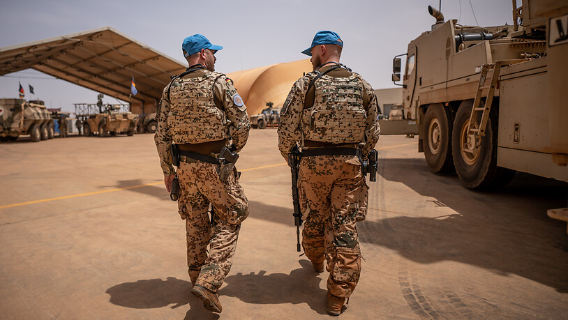ARCHIV - Soldaten der deutschen Bundeswehr im Feldlager Camp Castor in Mali. Foto: Michael Kappeler/dpa