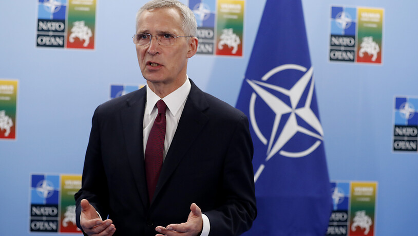 Jens Stoltenberg beim Nato-Gipfel in Vilnius. Foto: Mindaugas Kulbis/AP