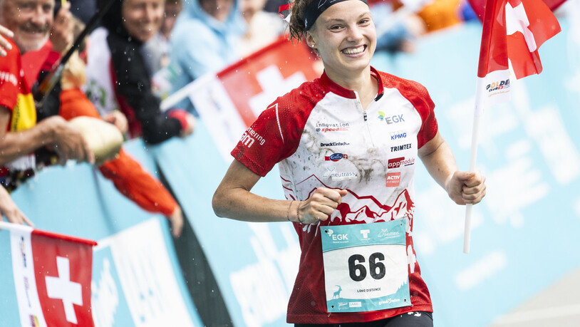 Weltmeisterin: Simona Aebersold läuft zu WM-Gold. 
