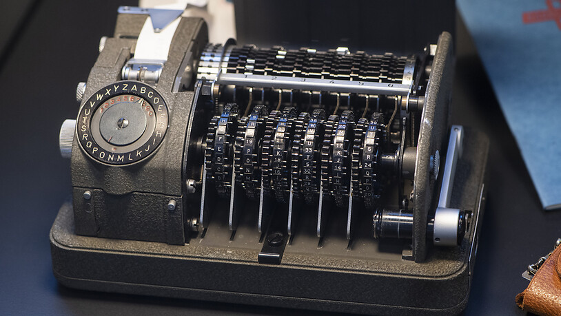 Eine Chiffrier-Maschine der Crypto aus dem Jahr 1952. (Archivbild)