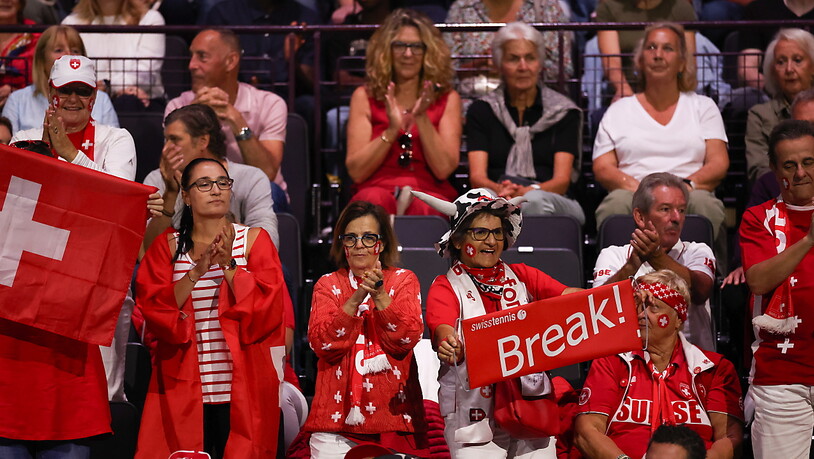 Trotz Fanunterstützung ausgeschieden: Das Schweizer Davis-Cup-Team zeigte am Freitag in Manchester einen starken Auftritt, verlor aber dennoch gegen Grossbritannien