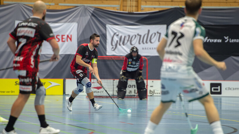 Der Unihockey Chur Captain Daniel Sesulka (im Bild) leitete am vergangenen Spiel gegen den SV Wiler-Ersigen einen Angriff ein. 