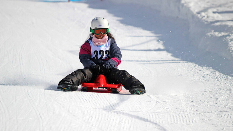Caterina Contini Rocha kurz vor dem Ziel. 