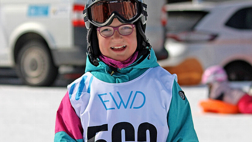 Hanna Meier gewann ihre Kategorie beim Schlitteln.