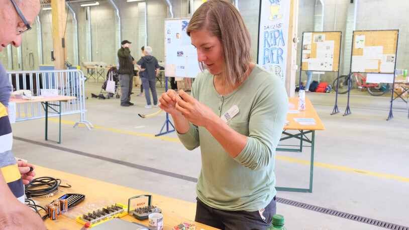 Die Flickcoaches der Reparierbar hatten auch einen eigenen Stand.