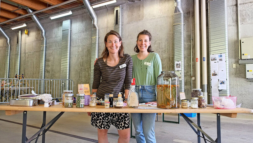 Nicole Keller und Charlotte Lannou von «Green UP» waren auch zugegen.  