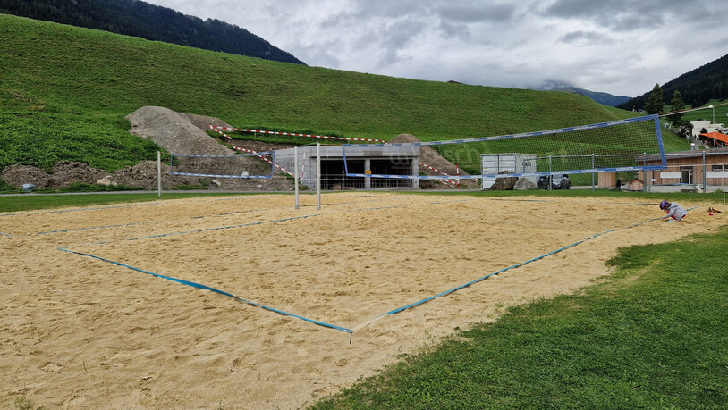 Verschiedene Spotangebote: Auf dem Seeareal gibt es unter anderem auch zwei grosse Volleyball-Plätze.