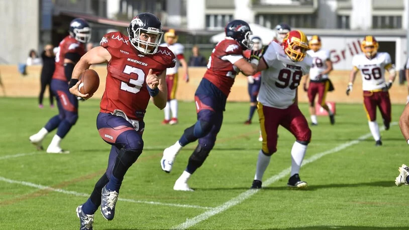 Der Churer Clark Evans am Ball gegen die Winterthur Warriors.