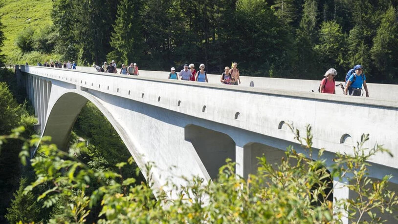 SO Wandertage Salginatobelbrücke Brückenwanderung wandern Schiers Prättigau 