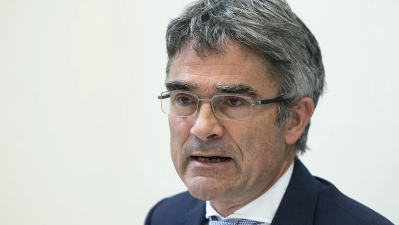 Regierungsrat Mario Cavigelli anlässlich der Medienkonferenz in Bern.
