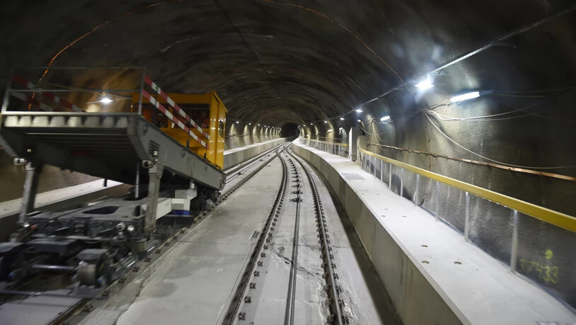 Blick in das Innere des Pumpspeicherkraftwerks in Linthal.