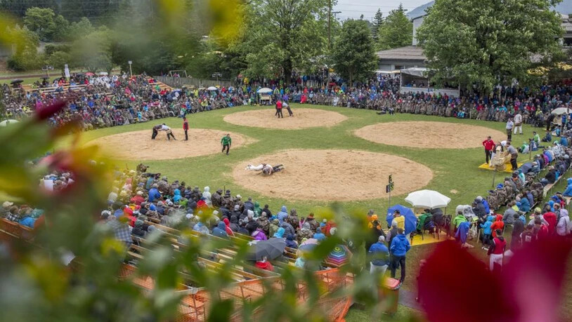 Schwingen, Glarus, Graubünden, Kantonalschwingfest