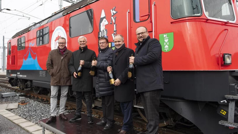 Andreas Meyer, Franco Knie sen., Fredy Knie jun., Stefan Kölliker und der Rapperswiler Stadtpräsident Martin Stöckling.