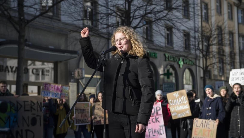 Kundgebung Klimastreik Schüler