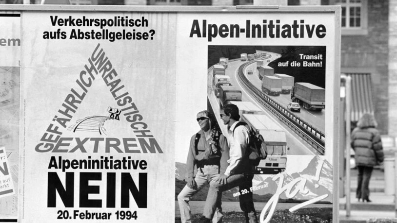 Die Alpeninitiative führte vor 25 Jahren zu Diskussionen.
