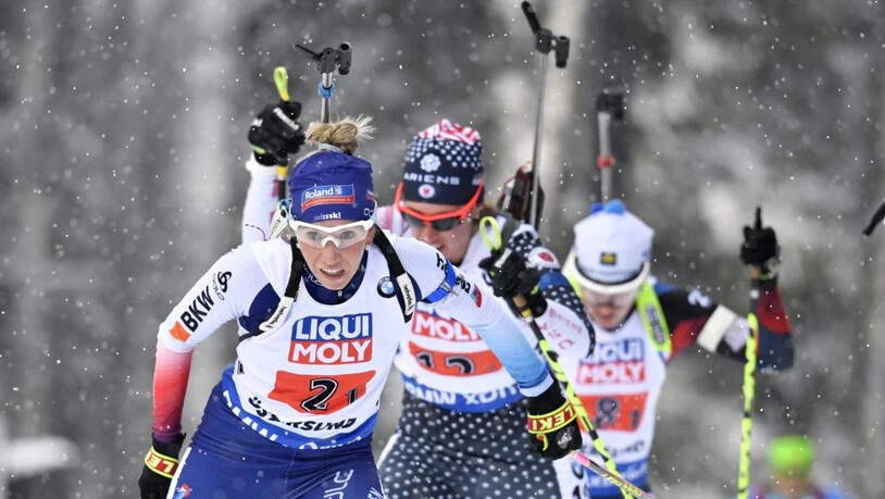 Elisa Gasparin kämpft an der Biathlon-WM in Schweden.