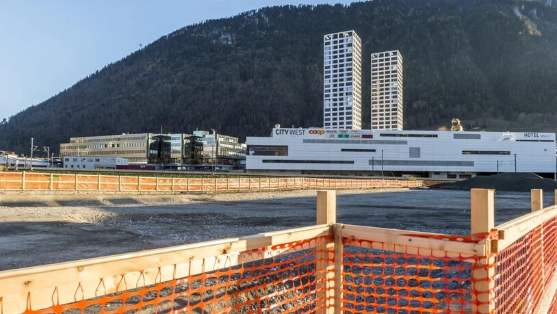 Am Bauprojekt Kino City West in Chur stehen die Arbeiten weiterhin still.