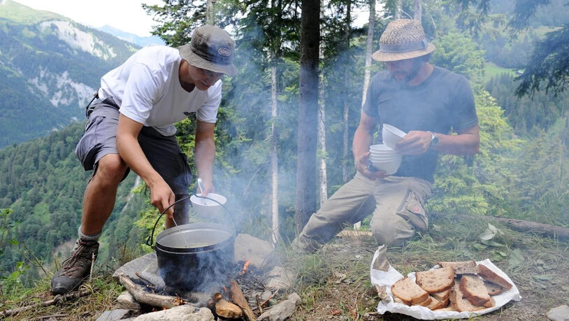 Bergwaldprojekt Fanas Freiwillig