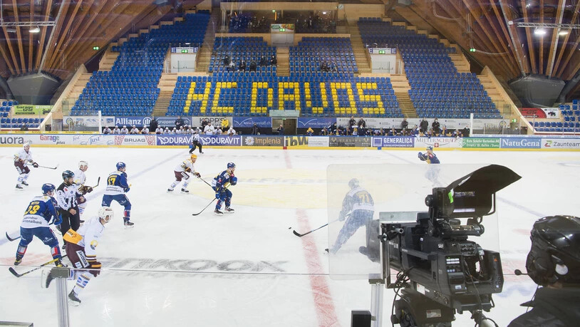 Eishockey National League HC Davos Geneve Servette HC Genf HCD Davos Corona Coronavirus Zuschauer Coronapandemie Geisterspiel Eisstadion