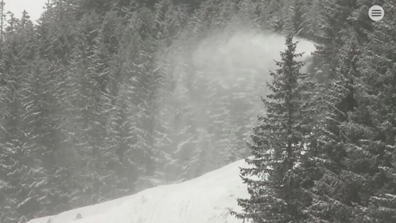 Ob neue Schneekanonen das richtige Mittel für den Tourismus wären? Screenshot TV Südostschweiz