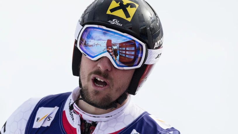 Marcel Hirscher wird erstmals Weltmeister im Riesenslalom. Bild Keystone