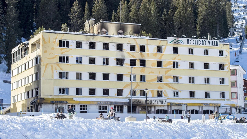 Das «Posthotel Holiday Villa» wurde Ende des vergangenen Jahres komplett zerstört. Bild Yanik Bürkli