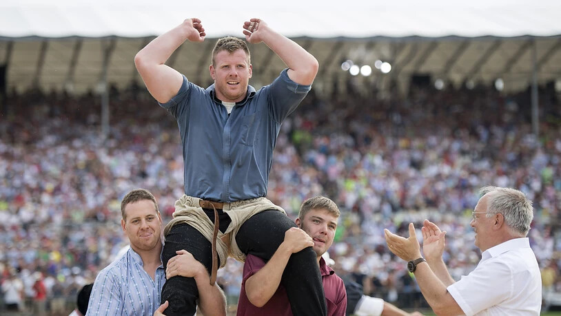 Kann Schwingerkönig Matthias Glarner 2020 beim ESV-Jubiläumsfest in Appenzell auch jubeln?