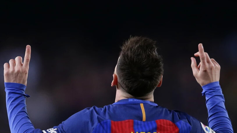 Mit göttlicher Hilfe? Lionel Messi hat zum achten Mal in Folge in einer Saison mehr als 40 Tore erzielt
