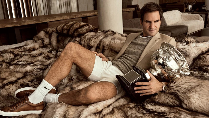 Roger Federer gibt Einblicke. Bild «GQ»