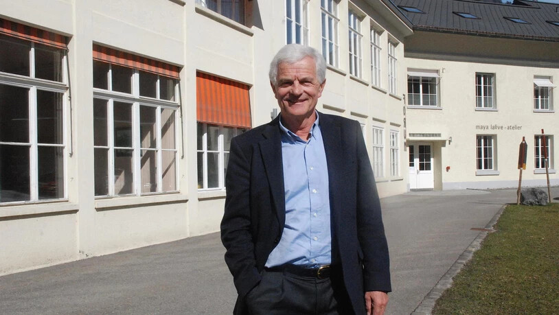 Hans Peter Keller, Verwaltungsratspräsident der Spinnerei Linthal AG, bezeichnet sich selbst als Spinner. 