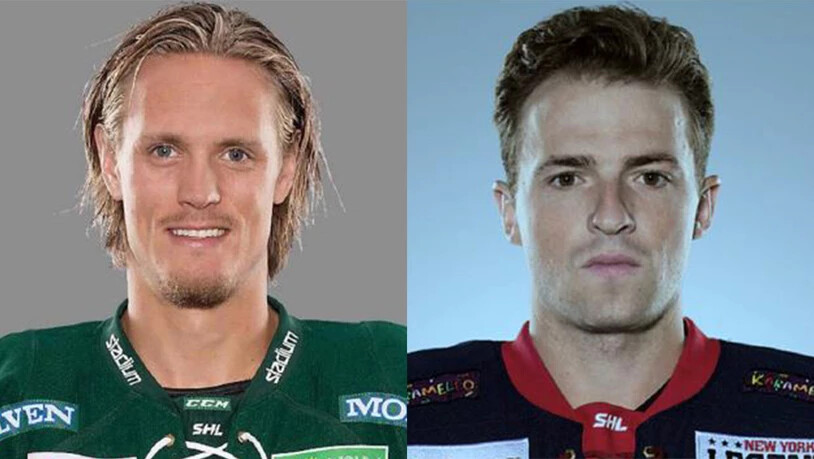 Magnus Nygren (links) und Broc Little tragen nächste Saison das Trikot des HC Davos. Pressebilder