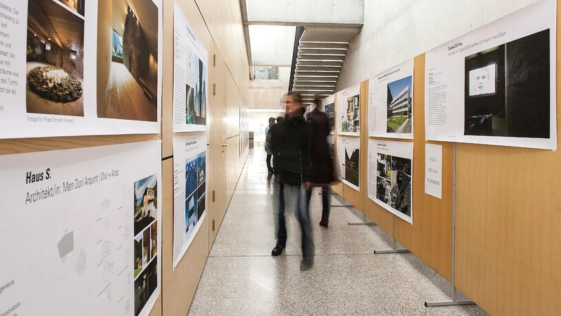 Zum letzten Mal wurde die Auszeichnung Gute Bauten Graubünden im Februar 2014 in der Aula der HTW Chur vergeben.