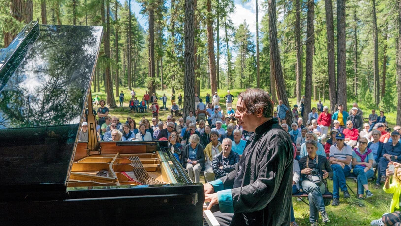  Im Taiswald von Pontresina sorgt Fazil Say für magische Momente.