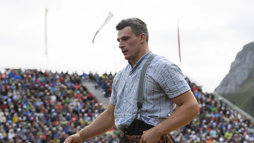 Samuel Giger ist am Unspunnen-Schwinget zum Zuschauen verdammt