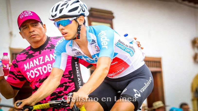 Matteo Badilatti diesen August an der Vuelta a Colombia.