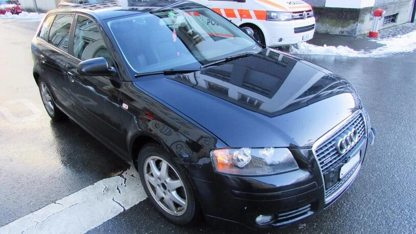 Glück im Unglück: Der Schaden am Audi ist auf den ersten Blick gering.