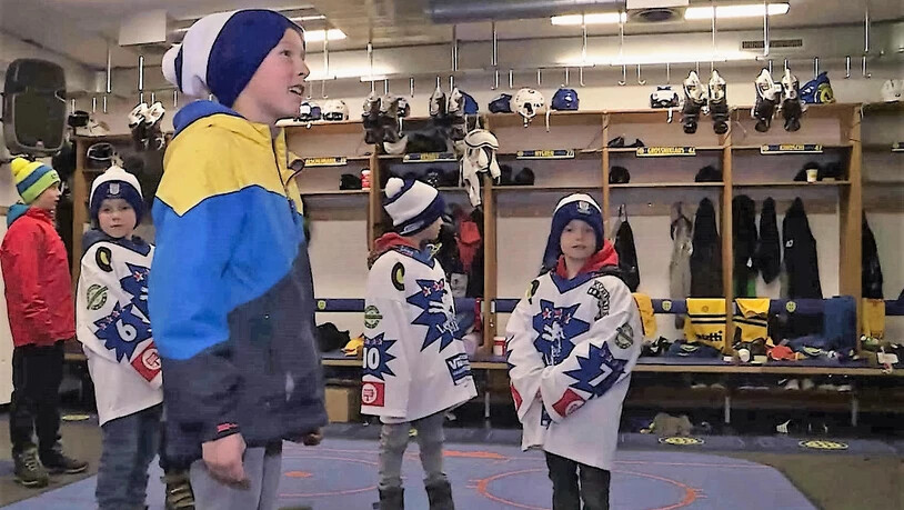Danach wurden die Jungs durch die Katakomben des Stadions geführt.